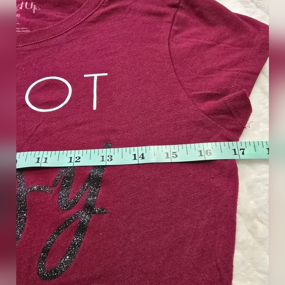 Wound UP Graphic T-Shirt "Im Not Bossy" Burgandy. Size M - Picture 3 of 6
